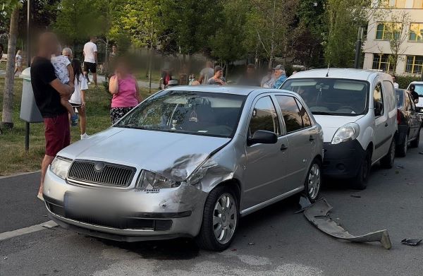 Accident pe strada Oltului/ Foto: ISU Cluj