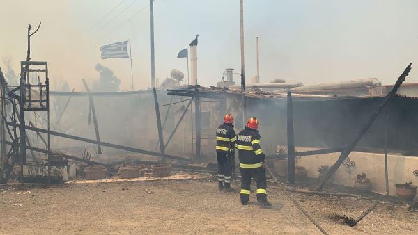 Pompieri români în Grecia/ Foto: Departamentul pentru Situaţii de Urgenţă - Facebook
