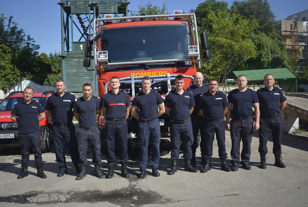 Pompierii clujeni au plecat la o misiune în Franța. Foto: ISU Cluj