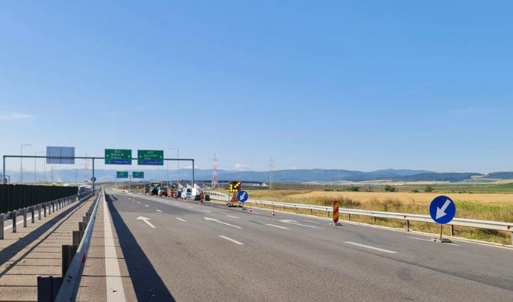 Noi restricții de circulație pe A10 Sebeș-Turda/Foto: Direcția Regională de Drumuri și Poduri Cluj Facebook.com