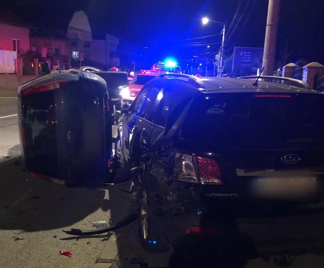 Accident grav pe strada Oașului / Foto: ISU Cluj