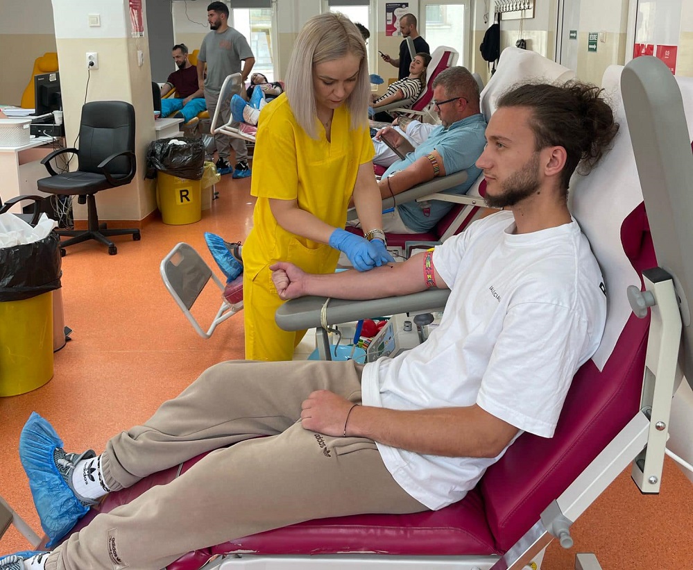 Centrul de Transfuzie Sanguină Cluj  face apel la populație să doneze sânge. Foto: Centrul de Transfuzie Sanguină Cluj