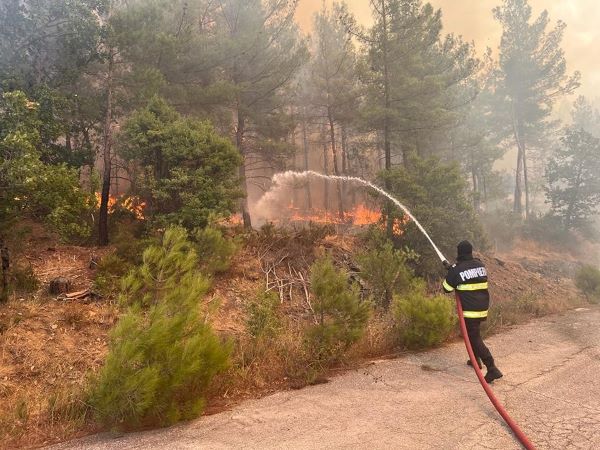 Pompierii români se află în Grecia/ Foto: IGSU - Inspectoratul General pentru Situatii de Urgenta, Romania - Facebook