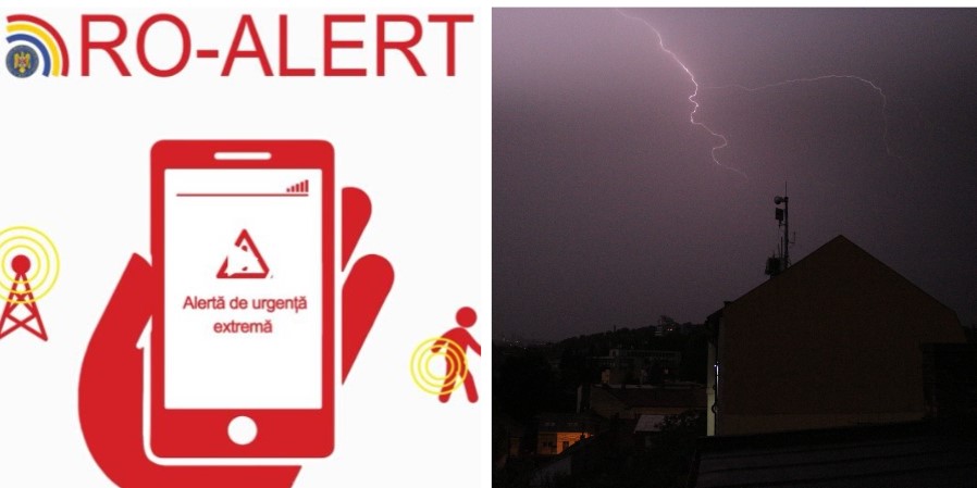 Alertă de vreme extremă în șapte comune din Cluj / Foto 1: ro-alert.ro, Foto 2: monitorulcj.ro