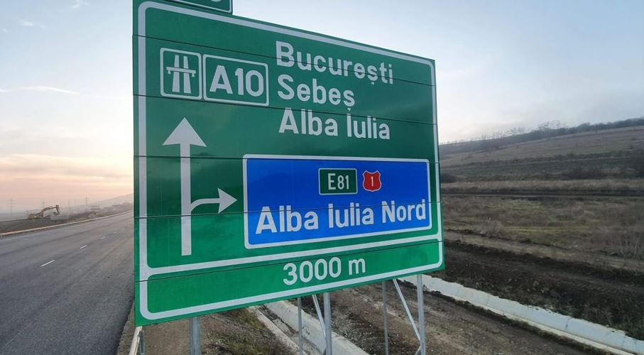 Restricții de circulație pe A10 Sebeș-Turda/Foto: Direcția Regională de Drumuri și Poduri Cluj Facebook.com