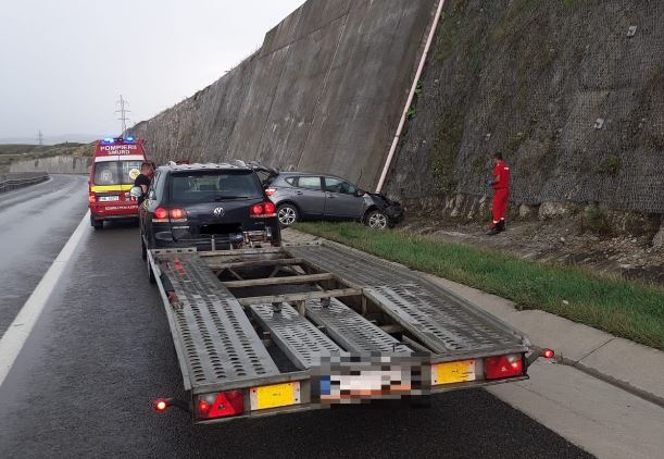 Accident rutier pe Autostrada Transilvania/Foto: ISU Cluj