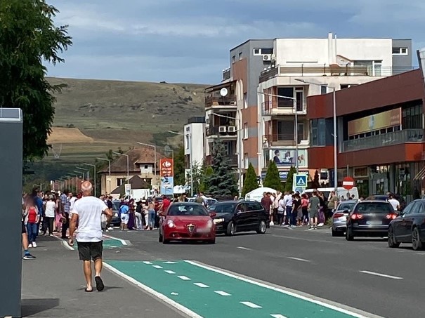 Minor lovit pe trecerea de pietoni în Florești, pe strada Eroilor / Foto: Info Trafic Cluj-Napoca
