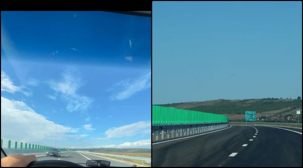 Șmecher cu BMW, surprins pe contrasens pe Autostrada Transilvania / Foto: sportulsalajean.ro