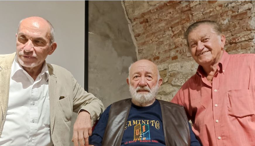 Xantus Gábor, Iosif Demian, Dorel Vișan. Muzeul Cinematografiei Cluj-Napoca, 21 septembrie 2023/Foto: monitorulcj.ro