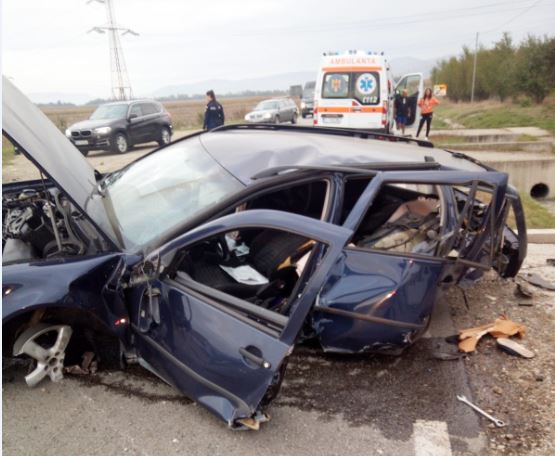 Grav accident rutier în Cășeiu/Foto: ISU Cluj
