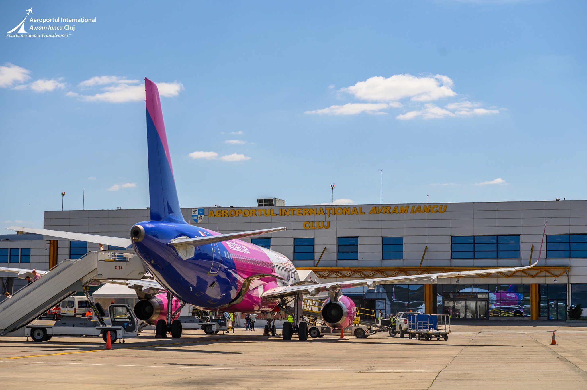 Wizz Air suspendă TOATE ZBORURILE către și dinspre Tel Aviv, pe perioadă nedeterminată. FOTO: Aeroportul Internațional „Avram Iancu” Cluj-Napoca