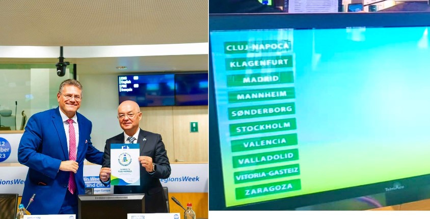 Cluj-Napoca a primit eticheta UE pentru orașele care vor fi neutre climatic în 2030 / Foto: Facebook - Emil Boc