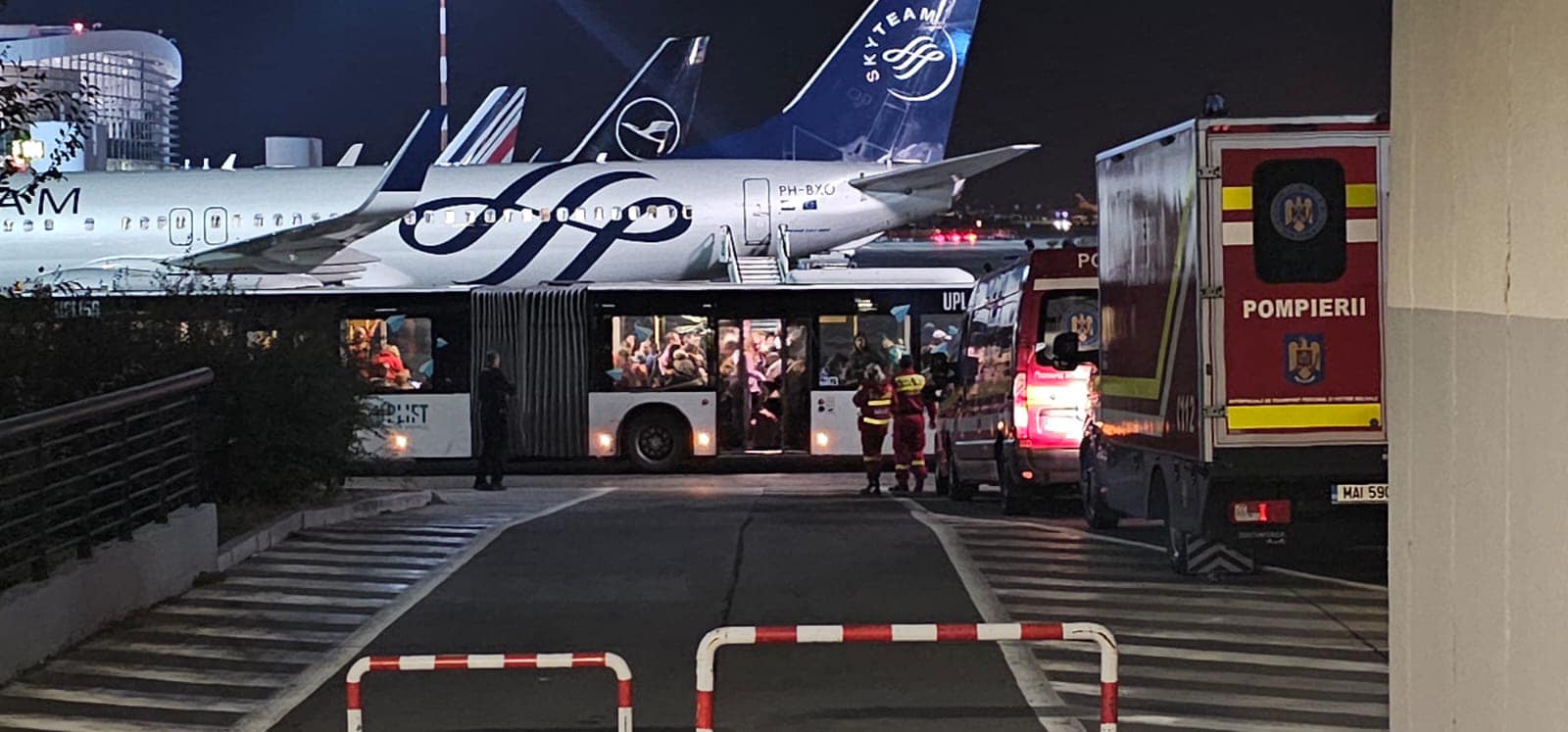 Un avion cu cetățeni ucraineni, evacuați de România din Israel, va ateriza luni pe Aeroportul Cluj. FOTO: DSU/ Facebook