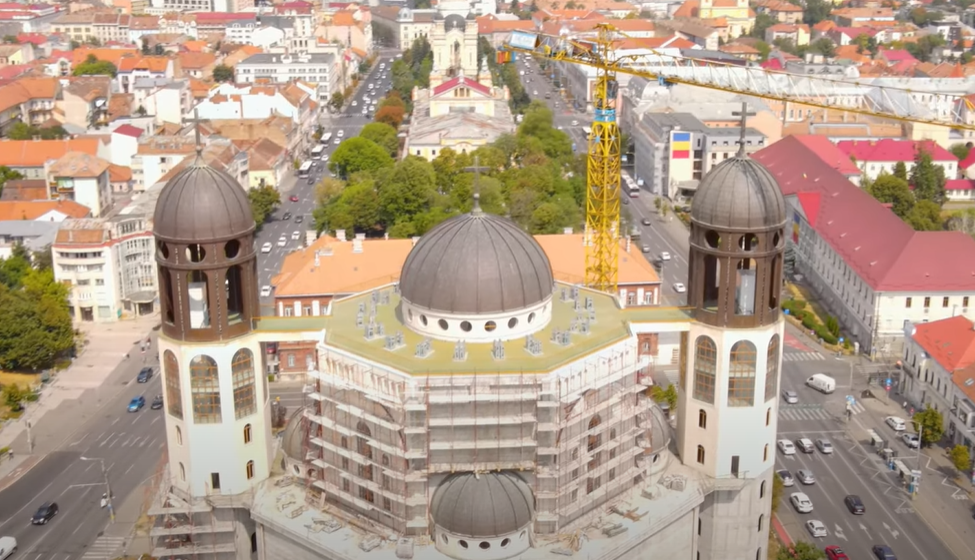 Biserica din Piața Timotei Cipariu/ Foto: captură ecran YouTube Legat de Cluj