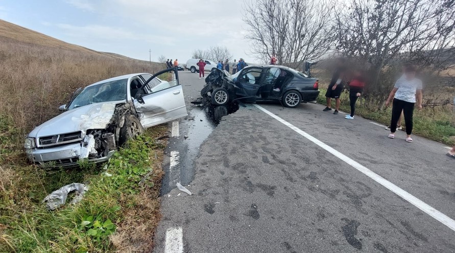 Accident în comuna Cojocna cu 5 victime / Foto: ISU Cluj
