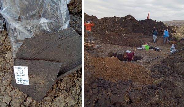 Lucrările de excavații de pe șantierul Drumului Expres A3 – Tureni au dus la descoperirea a două situri arheologice/ Foto: Primăria Comunei Tureni - Facebook