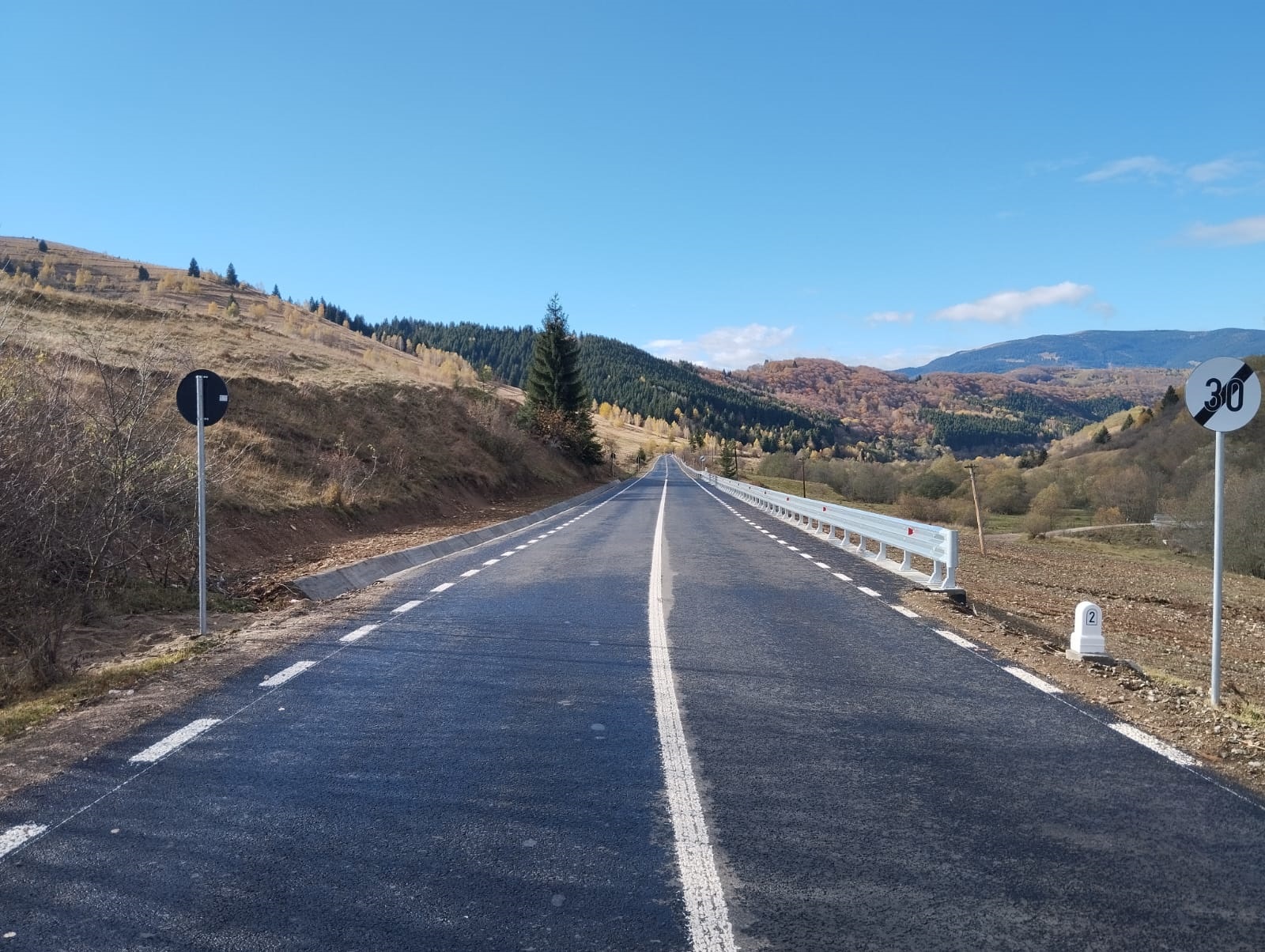 Drumul Mănăstireni – Călata – Mărgău a fost asfaltat. FOTO: CJ Cluj