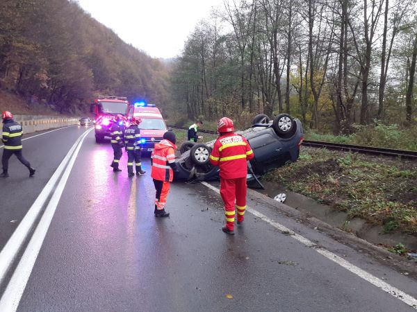 Accident în Negreni/ Foto: ISU Cluj