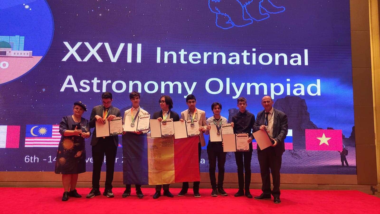 Un elev din Cluj, medaliat cu bronz la Olimpiada Internaţională de Astronomie. FOTO: Ministerul Educației/ Facebook