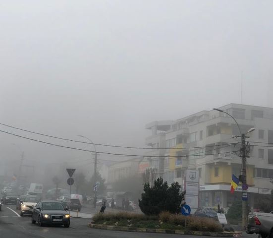 Cod galben de ceață în județul Cluj/Foto: monitorulcj.ro