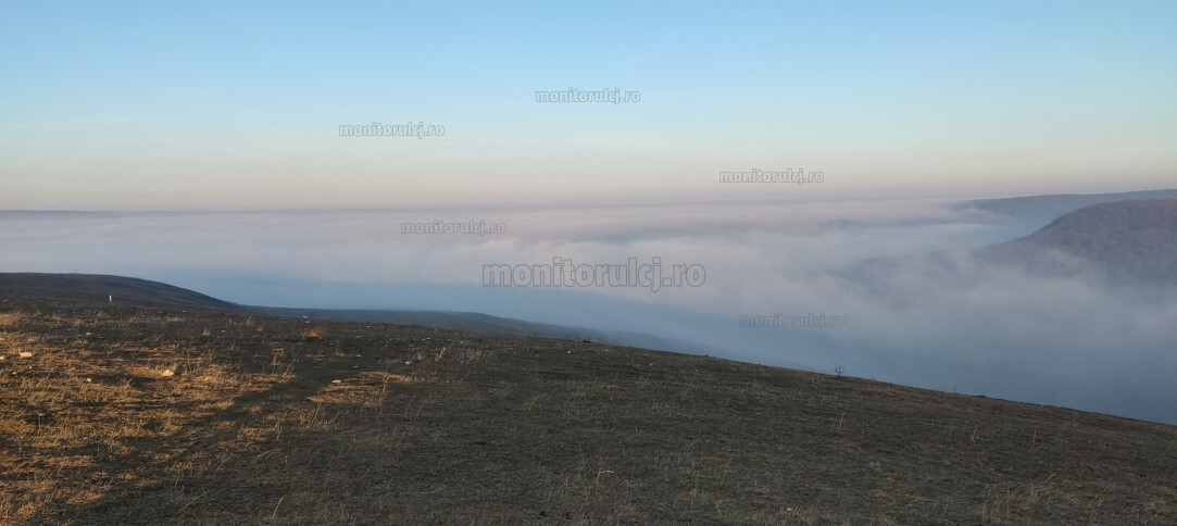Așa arată ceața deasupra Clujului / Foto: Cristian Gazdac