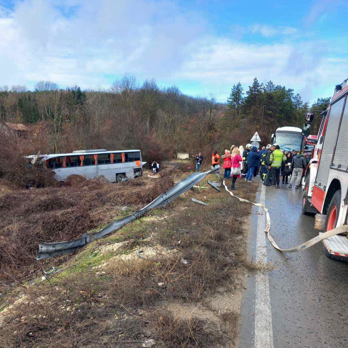 Accident grav în Bulgaria, cu un autocar înmatriculat în România/Foto: Diana Russinova Facebook.com