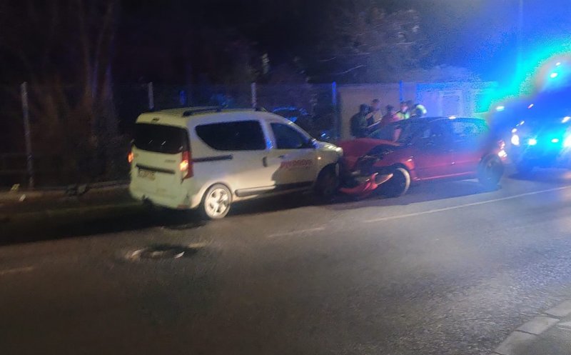 Accident rutier pe strada Făgetului/Foto: Info Trafic Cluj-Napoca Facebook.com