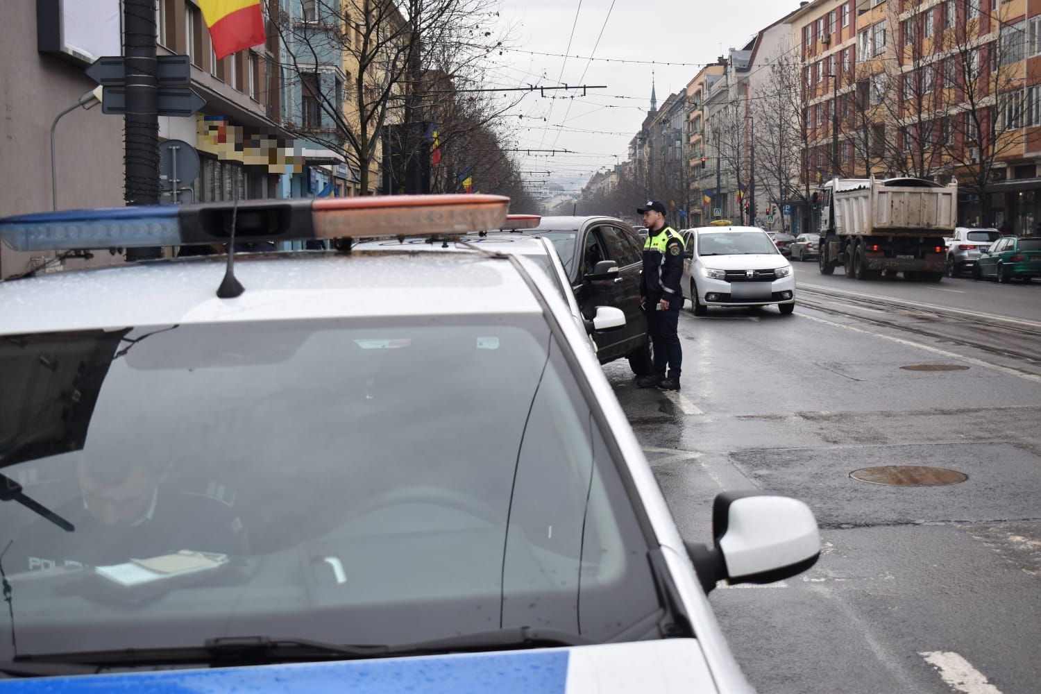Peste 100 de amenzi, date de polițiști în doar 3 ore, pentru viteză excesivă. FOTO: IPJ Cluj