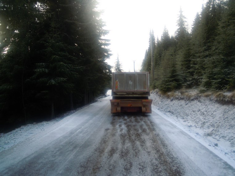 Se circulă greu din cauza vremii pe drumurile din județul Cluj / Foto: Consiliul Județean Cluj - Facebook