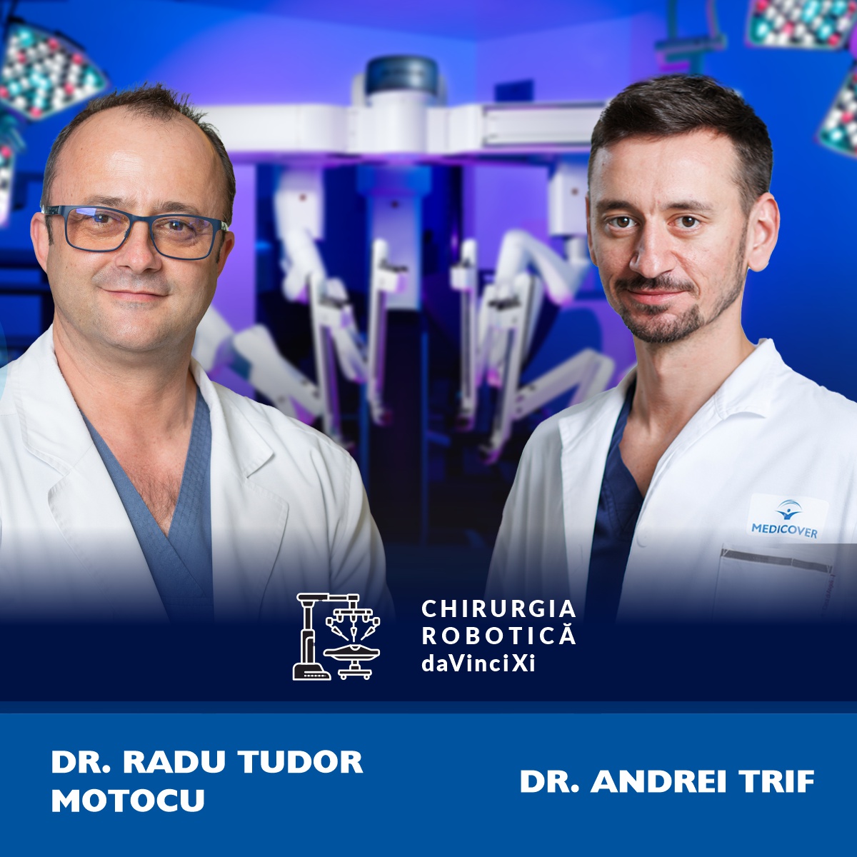 Dr. Radu Motocu &  Dr. Andrei Trif robotica