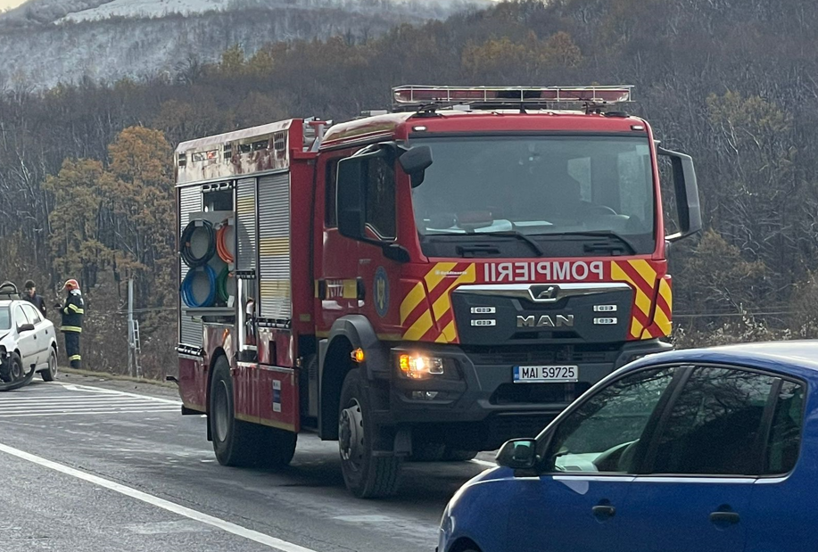 Intervenție pompieri la un accident rutier grav pe DN1 E60/Foto: arhivă ISU Cluj