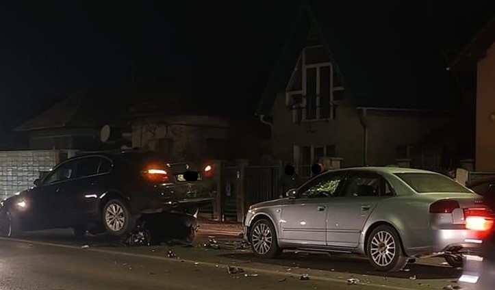 Accident pe strada Avram Iancu din Florești / Foto: Info Trafic jud. Cluj - Facebook