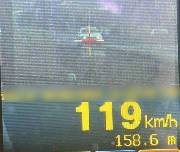 Șoferul a fost prins cu viteză mare/ Foto: IPJ Cluj