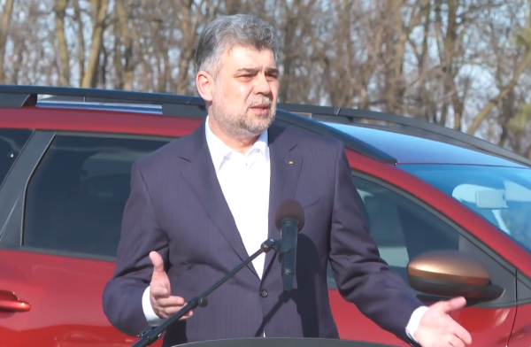 Premierul Marcel Ciolacu a afirmat, miercuri, că prin programul „Rabla!” de reînnoire a parcului auto ar trebui susţinută achiziţia de automobile produse în România/ Foto: Guvernul României - Facebook