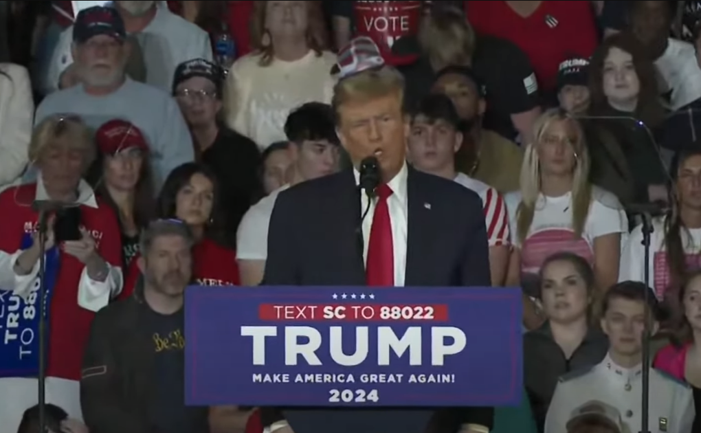 Donald Trump, discurs electoral halucinant/Foto: SkyNews youtube.com