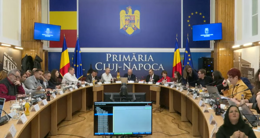 Ședința ordinară a Consiliului local al municipiului Cluj-Napoca din 12 februarie 2024/ Foto: Primaria Cluj-Napoca - Facebook