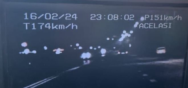 Vitezoman prins cu 173 km/h, în Jucu/Foto: IPJ Cluj