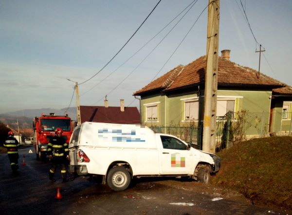 Accident în Aghireșu, Cluj/ Foto: ISU Cluj