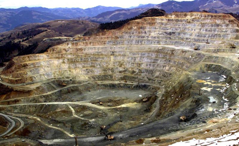 Vechea exploatare minieră de la Roșia Montană/ Foto: arhivă