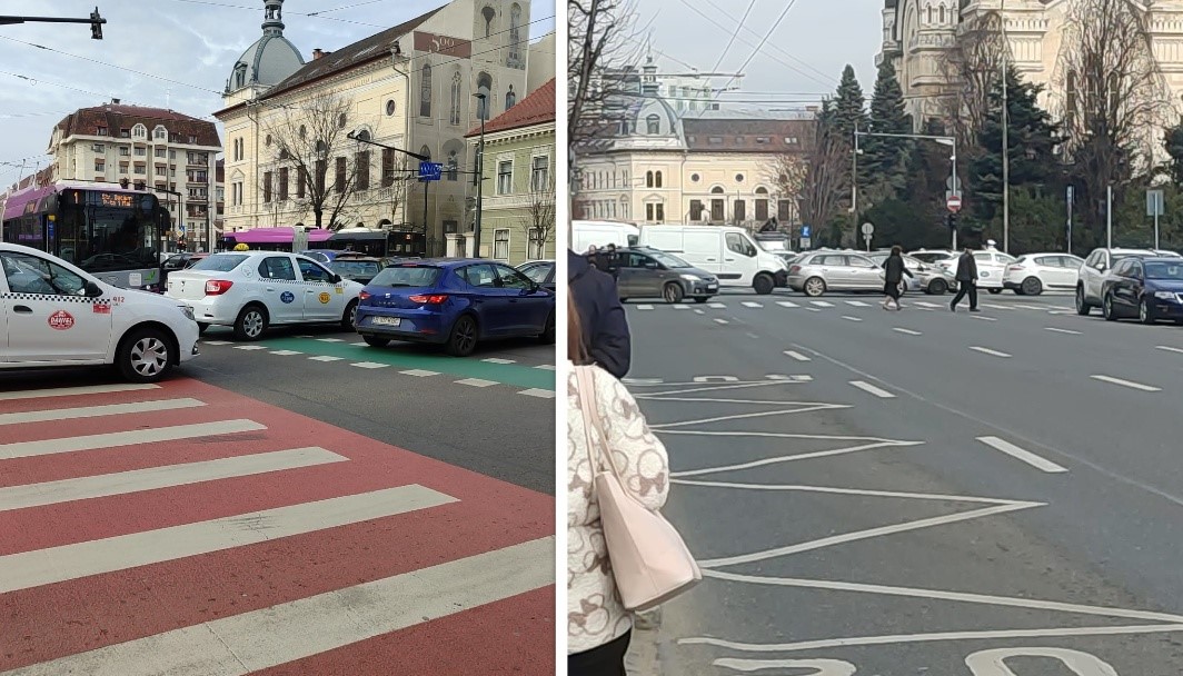 Protest taximetriști. Sursă foto: monitorulcj.ro.