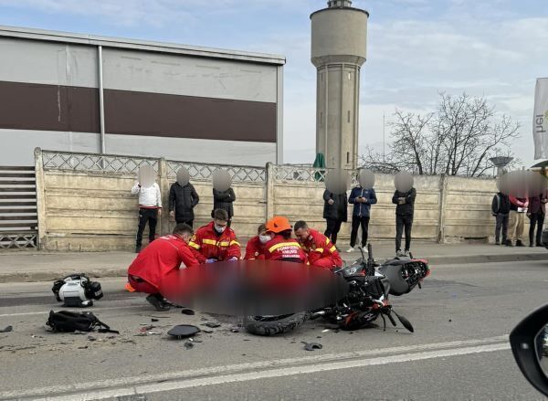 Un accident rutier a avut loc, miercuri, pe strada Câmpina din municipiul Cluj-Napoca/ Foto: Info Trafic jud.Cluj - Facebook