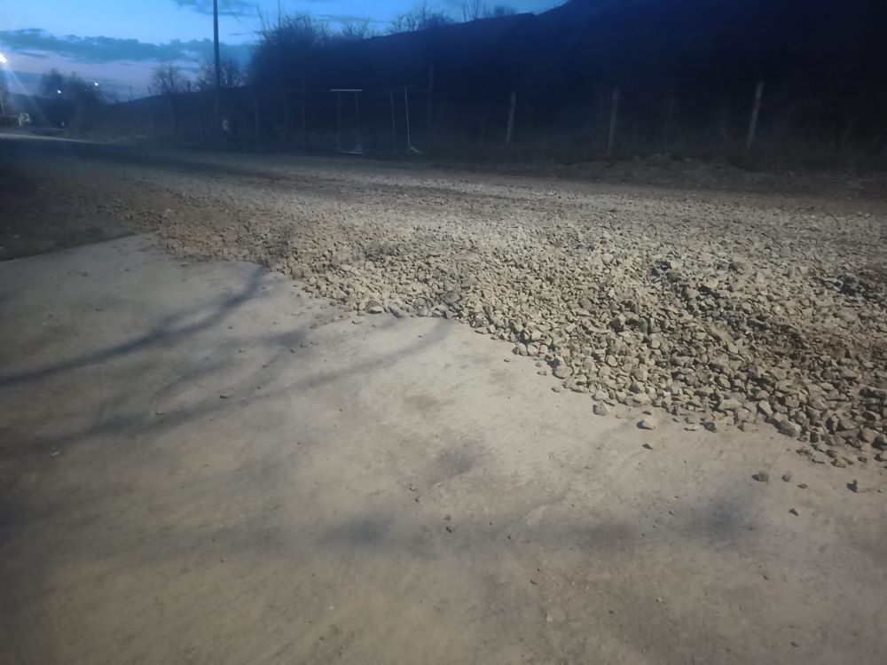 Coșmar pentru șoferii din Chinteni/ Foto: cititor monitorulcj.ro