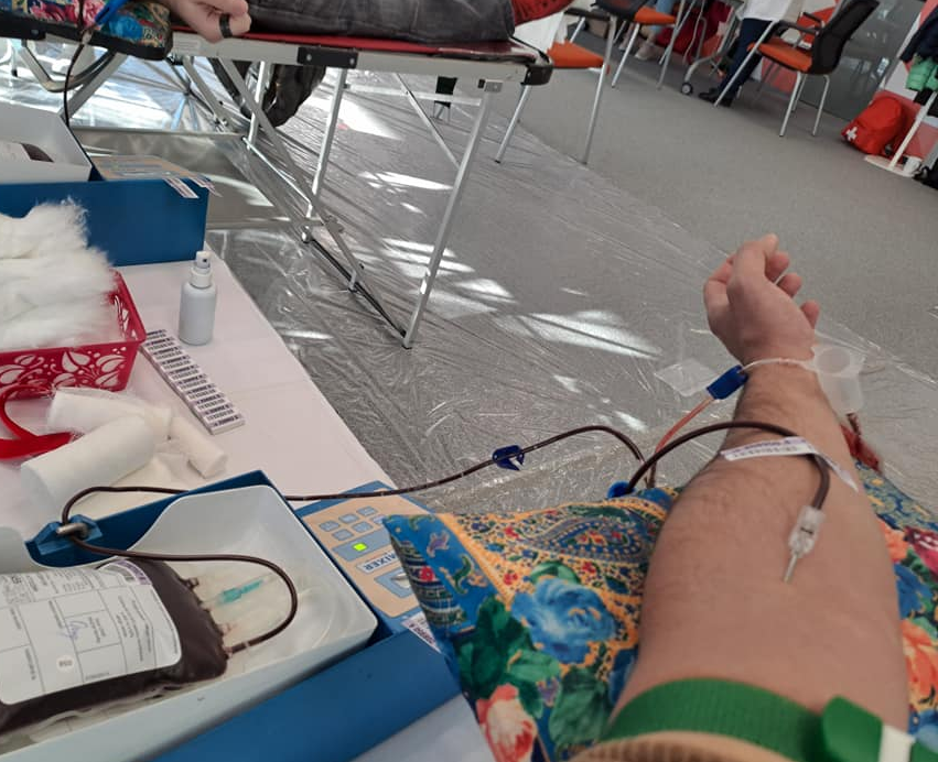 Numărul donatorilor de sânge la început de an, la Cluj, în creștere/Foto: Centrul de Transfuzie Sanguină Cluj Facebook.com