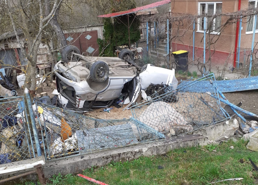 Accident rutier grav, în Cornești/Foto: ISU Cluj
