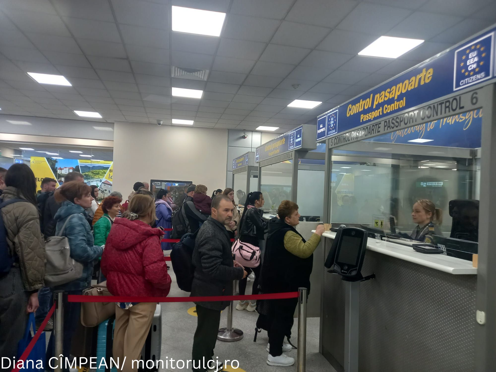 Intrarea în Air Schengen, marcată de Aeroportul din Cluj. FOTO: Diana Cîmpean/ monitorulcj.ro