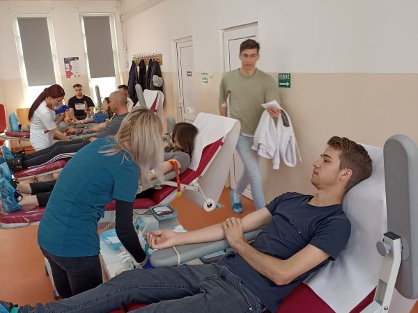 Campanie de donare de sânge a UBB Cluj/ Foto: Universitatea Babeş-Bolyai - Facebook