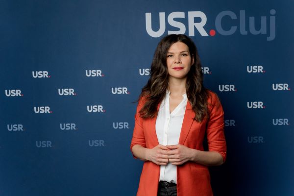 Alexandra Oană (USR), candidată a Alianței Dreapta Unită pentru Consiliul Local din Cluj-Napoca/Foto: USR Cluj