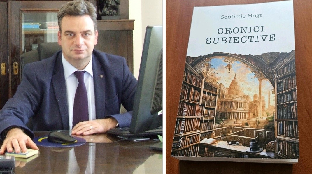 Scriitorul-finanțist Septimiu Moga își lansează joi cartea „Cronici subiective”/ Foto: Septimiu Moga - Facebook