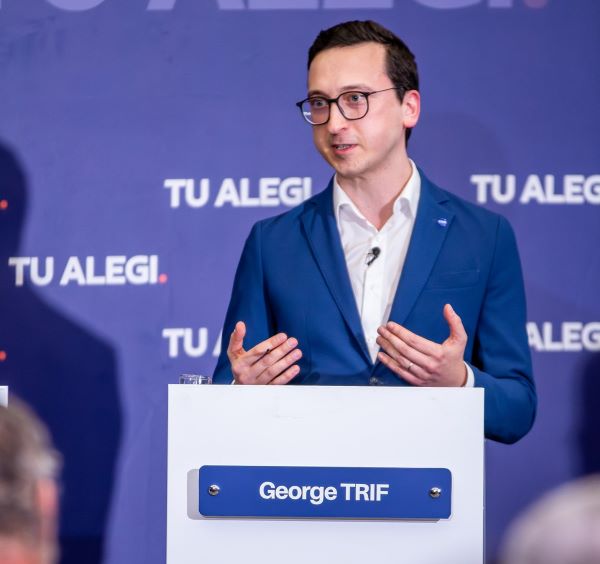George Trif (USR), candidat al Alianţei Dreapta Unită pentru Consiliul Local din Cluj-Napoca/Foto: George Trif – Facebook