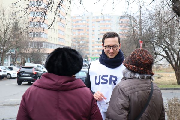 George Trif (USR), candidat al Alianţei Dreapta Unită pentru Consiliul Local din Cluj-Napoca/Foto: George Trif - Facebook